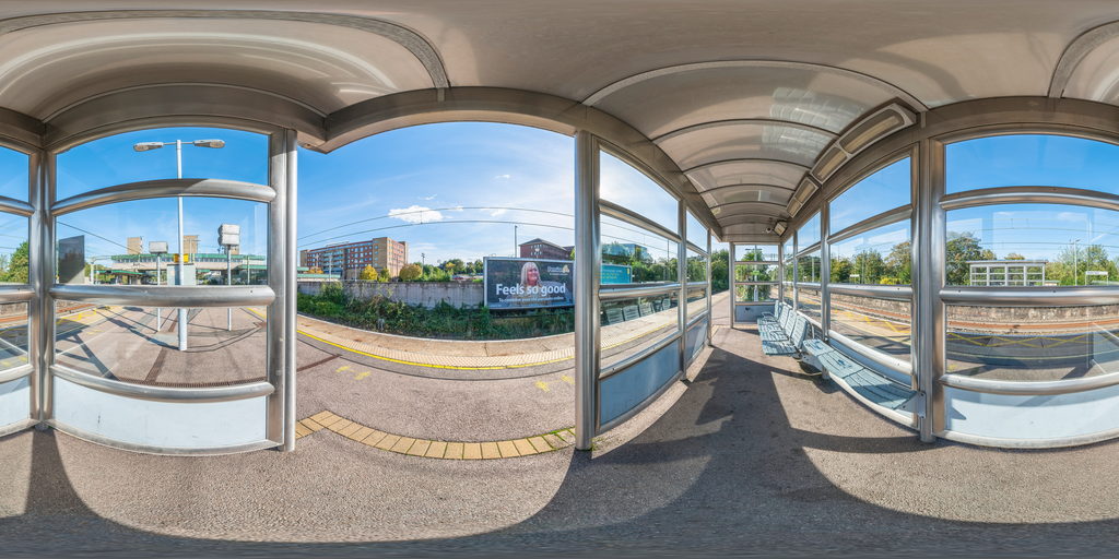 spherical image of Platforms 1 & 2 - Shelter