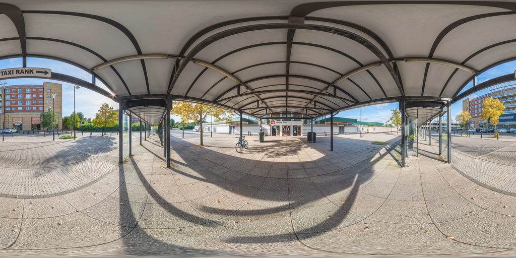 spherical image of Bus Stops