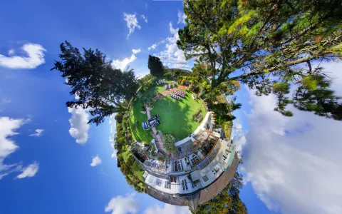 Lavender-House-Little-Planet-Effect
