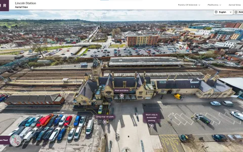 East-Midlands-Railway-Lincoln-Station-Aerial-Photography