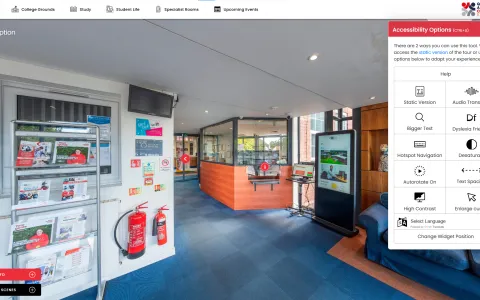 Queen-Alexandra-College-Accessibility-Widget