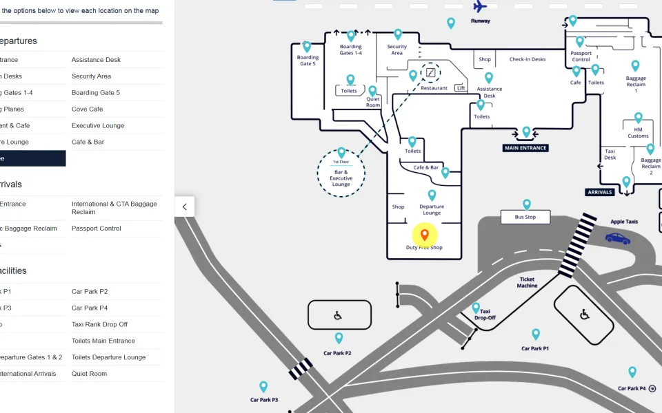 Exeter-Airport-Bespoke-Interactive-Maps